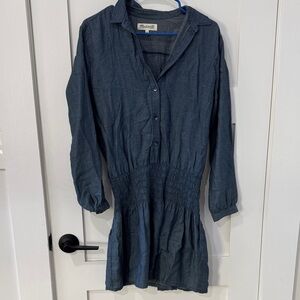 Madewell Dark Blue Long Sleeve Dress